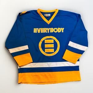 Logic Everybody Hockey Jersey Blue Yellow #85 Men’s Large 25x30